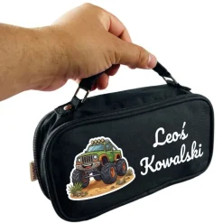 Piórnik Szkolny Monster Truck z Imieniem dla Chłopca do Szkoły Przedszkola