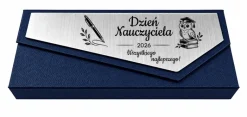 Pióro + Długopis w Ozdobnym Pudełku z Grawerem - Prezent na Dzień Nauczyciela dla Wychowawcy Nauczyciela