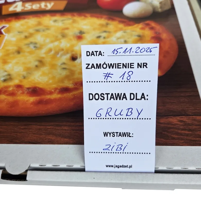 Pizza Żulietta 4sety Pudełko na Alkohol - Śmieszny Prezent dla Faceta Mężczyzny Taty Męża na Święta 18 40 50 Urodziny