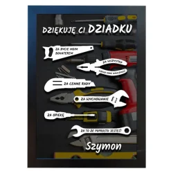 Podziękowanie dla dziadka majsterkowicza - prezent na Dzień Dziadka