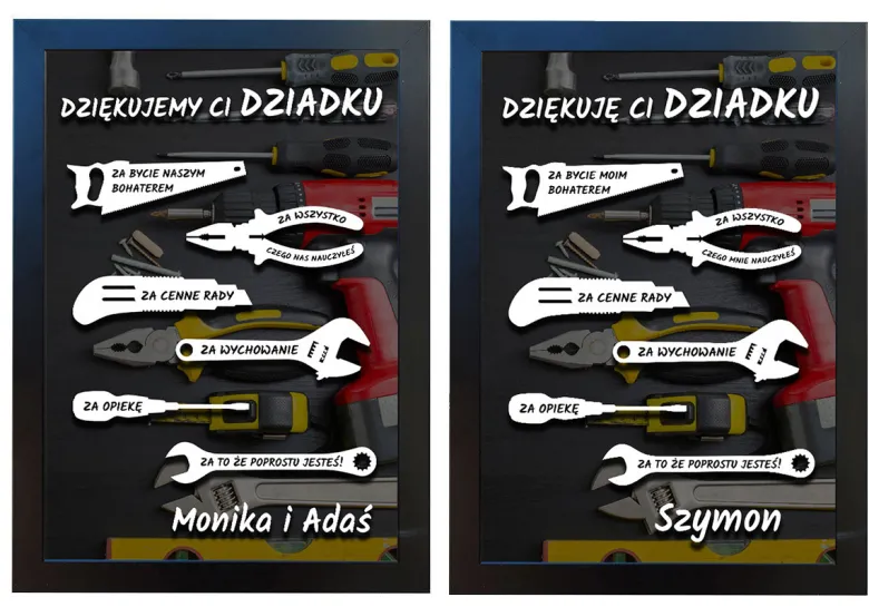 Podziękowanie dla dziadka majsterkowicza - prezent na Dzień Dziadka