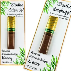 Podziękowanie dla Gości Komunia - Upominek Karteczka dla Gości Podziękowania