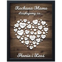 Podziękowanie dla mamy 30x40 cm - prezent na Dzień Matki