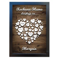 Podziękowanie dla mamy 21x30 cm - prezent na Dzień Matki