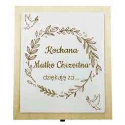 Podziękowanie dla Rodziców Chrzestnych Komunia - prezent dla Matki Chrzestnej Ojca Chrzestnego