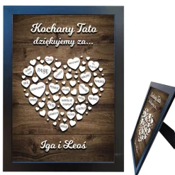 Podziękowanie dla taty 21x30 cm - prezent na Dzień Ojca