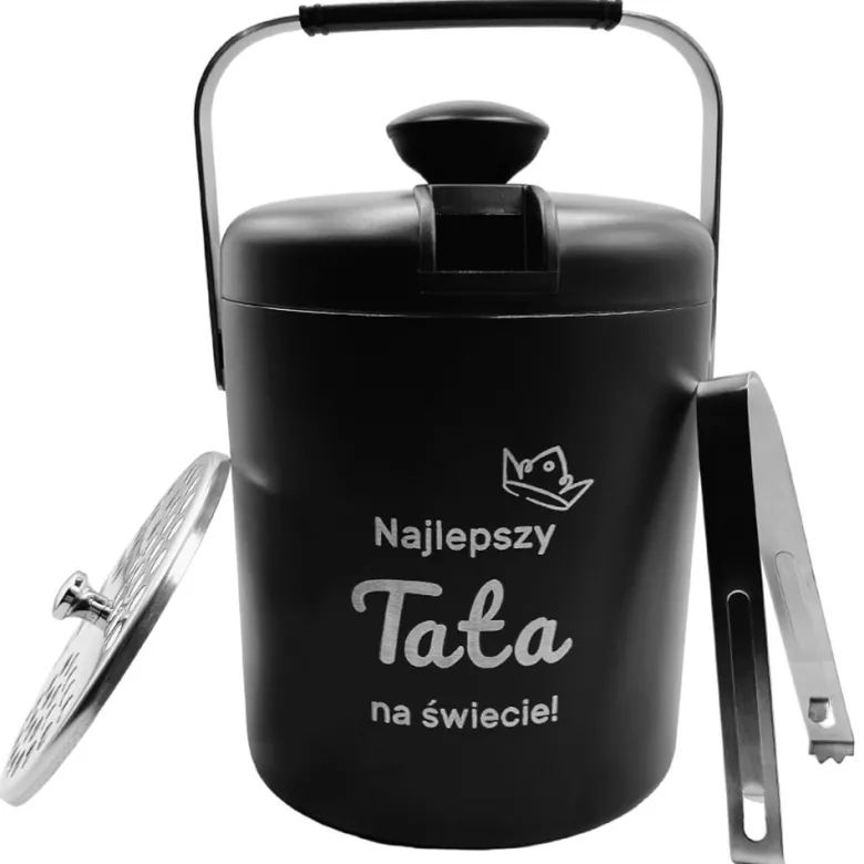 Pojemnik Wiaderko na Lód dla Taty - Prezent na Dzień Ojca Urodziny Święta