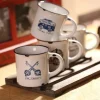 Porcelanowy MINI kubek retro - Keys