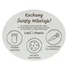 Prezent dla Świętego Mikołaja - talerzyk taca podziękowanie
