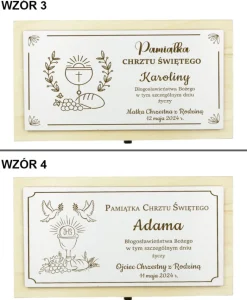 Pudełko na Pieniądze Chrzest - Prezent na Chrzest Święty Pamiątka Chrztu Świętego