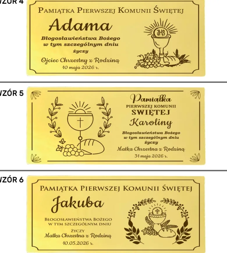 Pudełko na Pieniądze Komunia - Pamiątka Pierwszej Komunii Świętej dla Chłopca Dziewczynki Prezent na Komunię Święta