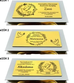 Pudełko na Pieniądze Komunia - Prezent na Komunię Święta Pamiątka Pierwszej Komunii Świętej