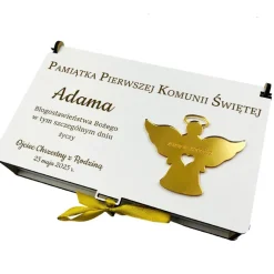 Pudełko na Pieniądze Komunia - Prezent na Komunię Święta Pamiątka Pierwszej Komunii Świętej