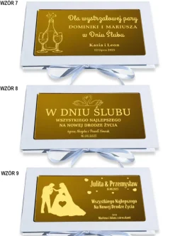 Pudełko na Pieniądze Ślub - Prezent na Ślub dla Pary Młodej Nowożeńców