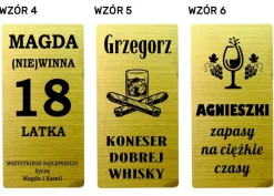 Pudełko na Wino Alkohol z Grawerem - prezent na urodziny dla kobiety faceta mężczyzny