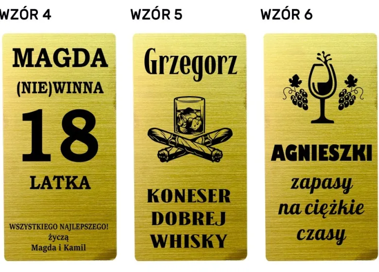Pudełko na Wino Alkohol z Grawerem - prezent na urodziny dla kobiety faceta mężczyzny