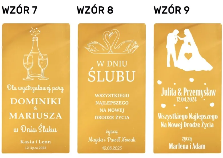 Pudełko na Wino z grawerem - prezent na Ślub Ślubny dla Pary Młodej