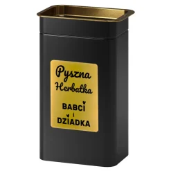 Pudełko Puszka na Herbatę Kawę dla Babci i Dziadka - prezent na Dzień Babci i Dziadka Urodziny Święta