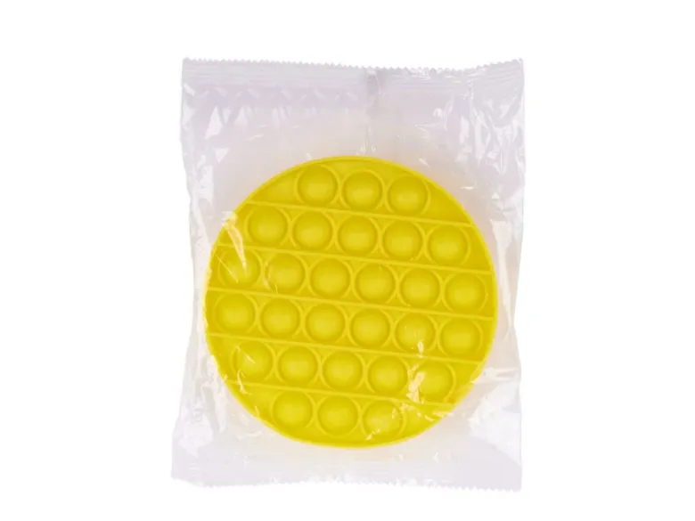 Push Bubble koło żółte Zabawka sensoryczna Pop it