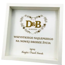 Ramka Pamiątka Ślubu - Prezent na Ślub dla Młodej Pary
