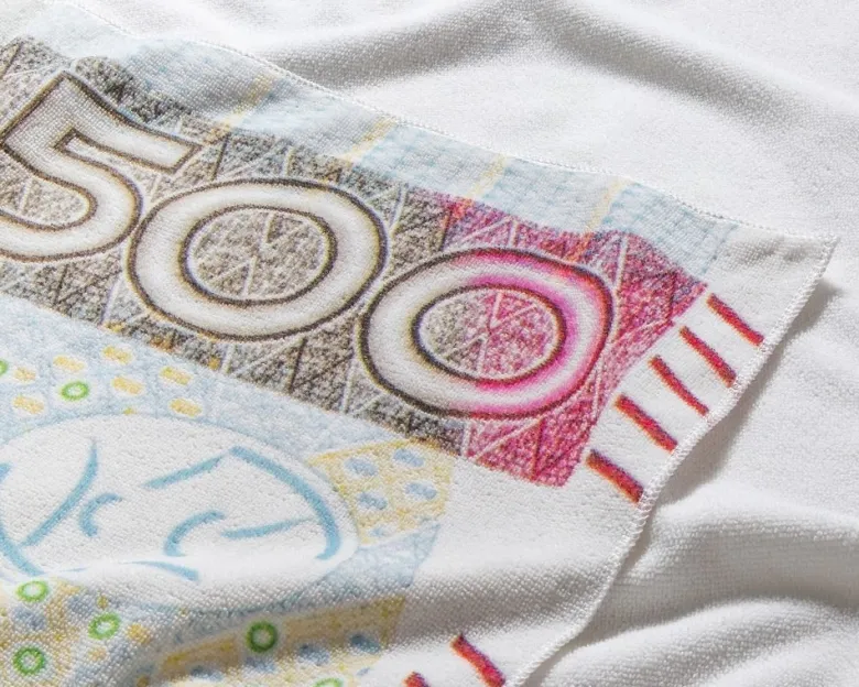 Ręcznik kąpielowy - banknot 500 zł - prezent dla męża taty chłopaka