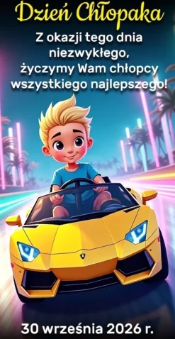 Resorak z Napędem + Życzenia - Prezent na Dzień Chłopaka Przedszkole Szkoła Autko Samochodzik