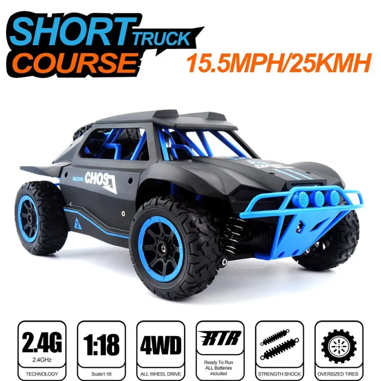 Samochód RC Racing Rally 2.4Ghz 4WD czarny 1:18