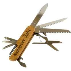 Scyzoryk Multitool 14w1 z Grawerem dla Taty - Prezent na Dzień Ojca Święta Urodziny