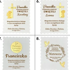 Skarbonka na Komunię Świętą - Pamiątka Pierwszej Komunii Świętej Prezent dla Chłopca Dziewczynki Pudełko na Pieniądze Komunia