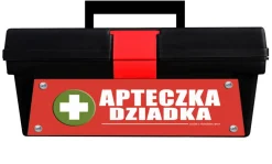 Skrzynka, apteczka pierwszej pomocy na alkohol