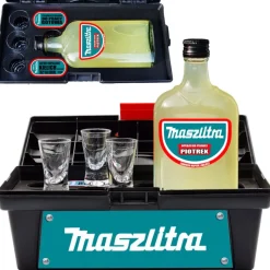 Skrzynka MaszLitra - Zestaw imprezowy prezent dla budowlańca mechanika
