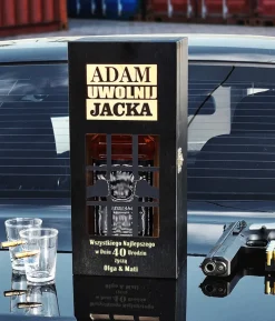 Skrzynka na alkohol - prezent na 18 30 40 50 60 70 urodziny dla faceta chłopaka mężczyzny