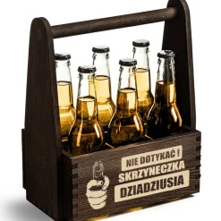 Skrzynka nosidło na piwo dla Dziadka - prezent na Dzień Dziadka Urodziny Imienieny