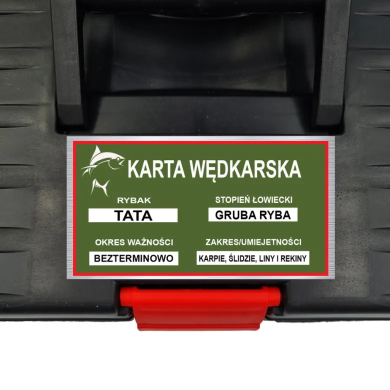 Skrzynka Tata Gruba Ryba - prezent dla Taty wędkarza