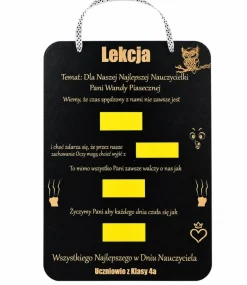Słodka Tabliczka dla Nauczyciela - prezent na Dzień Nauczyciela