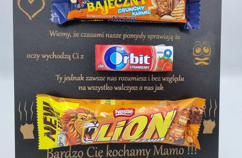 Słodka Tabliczka na Dzień Mamy - Czarna