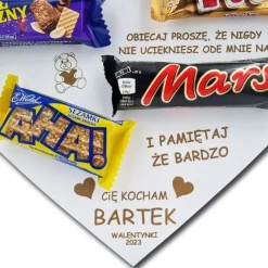 Słodka Tabliczka Serce - prezent na Walentynki