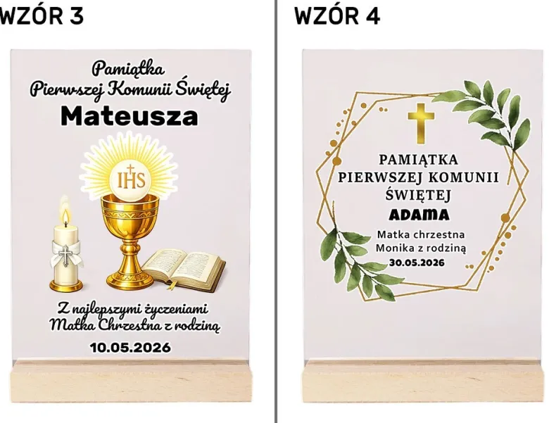 Statuetka Prezent na Komunię Świętą - Pamiątka Pierwszej Komunii Świętej dla Chłopca Dziewczynki