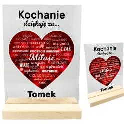 Statuetka Prezent na Walentynki dla Żony Męża Dziewczyny Chłopaka Niej Niego