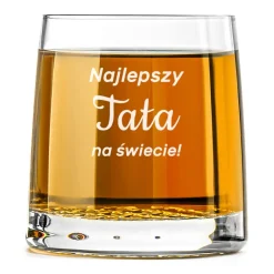 Szklanka do whisky KROSNO dla Taty z grawerem - prezent na Dzień Ojca Święta Urodziny
