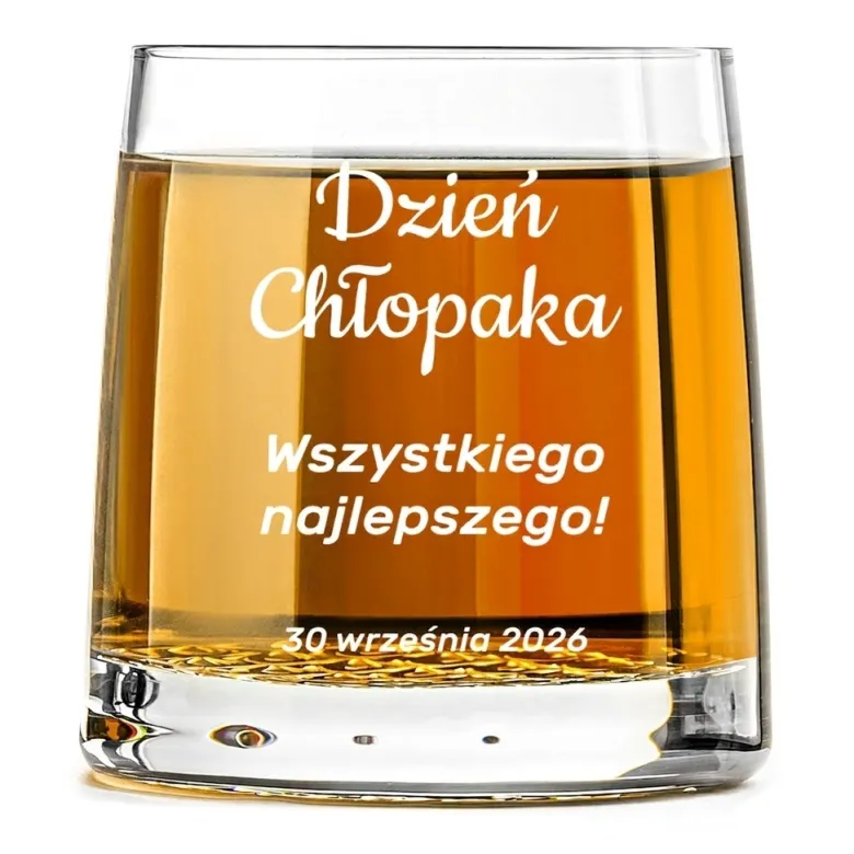 Szklanka do Whisky z grawerem - prezent na Dzień Chłopaka dla kolegi z pracy