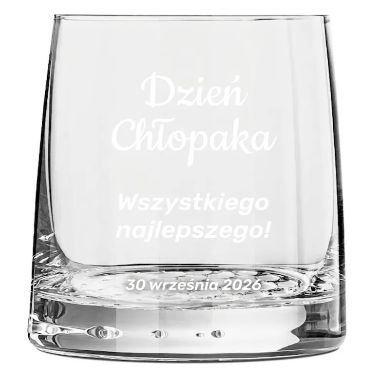 Szklanka do Whisky z grawerem - prezent na Dzień Chłopaka dla kolegi z pracy