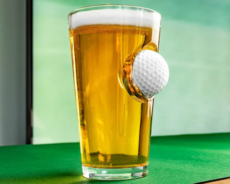 Szklanka PIŁKA GOLFOWA - UWIĘZIONA W SZKLE