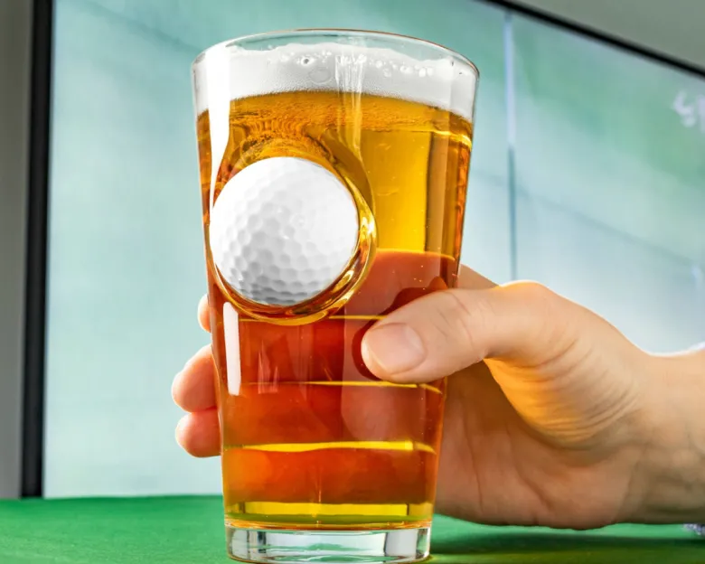 Szklanka PIŁKA GOLFOWA - UWIĘZIONA W SZKLE