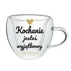 Szklanka Termiczna Serce dla Męża Chłopaka - Prezent na Walentynki dla Niego