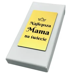 Szklany Brelok Serce z Grawerem dla Mamy - Prezent dla Mamy na Dzień Matki Urodziny Święta