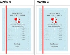 Świadectwo z Czerwonym Paskiem dla Babci i Dziadka - prezent dla dziadków na Dzień Babci i Dziadka