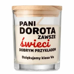 Świeca Zapachowa dla Nauczyciela Wychowawcy - Prezent na Dzień Nauczyciela
