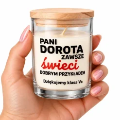 Świeca Zapachowa dla Nauczyciela Wychowawcy - Prezent na Dzień Nauczyciela
