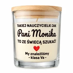 Świeca Zapachowa dla Nauczyciela - Prezent na Dzień Nauczyciela dla Wychowawcy
